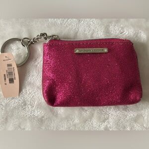 Victoria’s Secret Glitter Keychain Coin Purse NWT